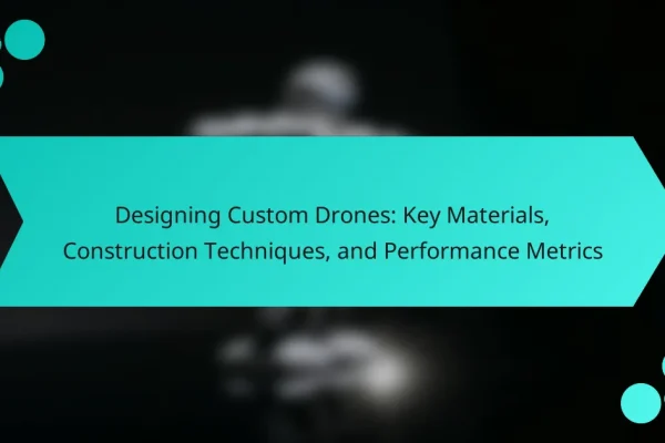 Designing Custom Drones: Key Materials, Construction Techniques, and Performance Metrics