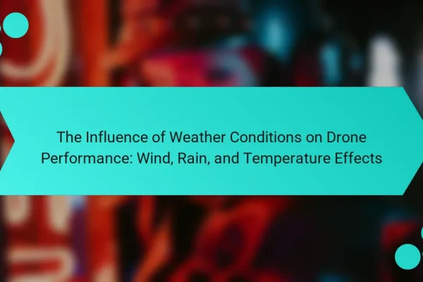 The Influence of Weather Conditions on Drone Performance: Wind, Rain, and Temperature Effects