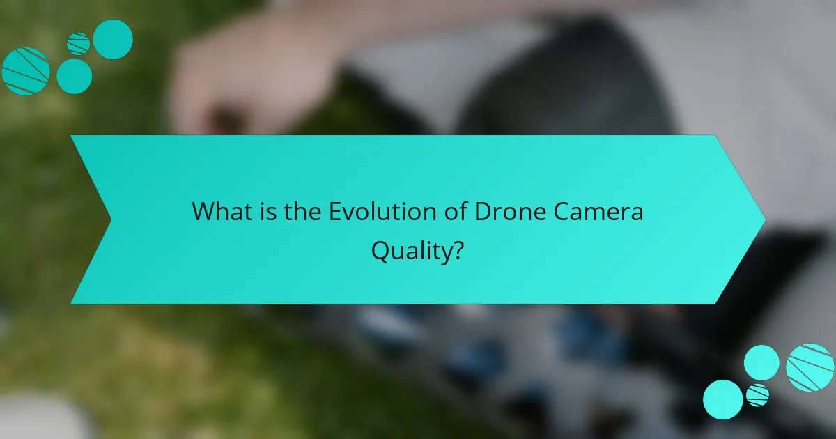 What is the Evolution of Drone Camera Quality?